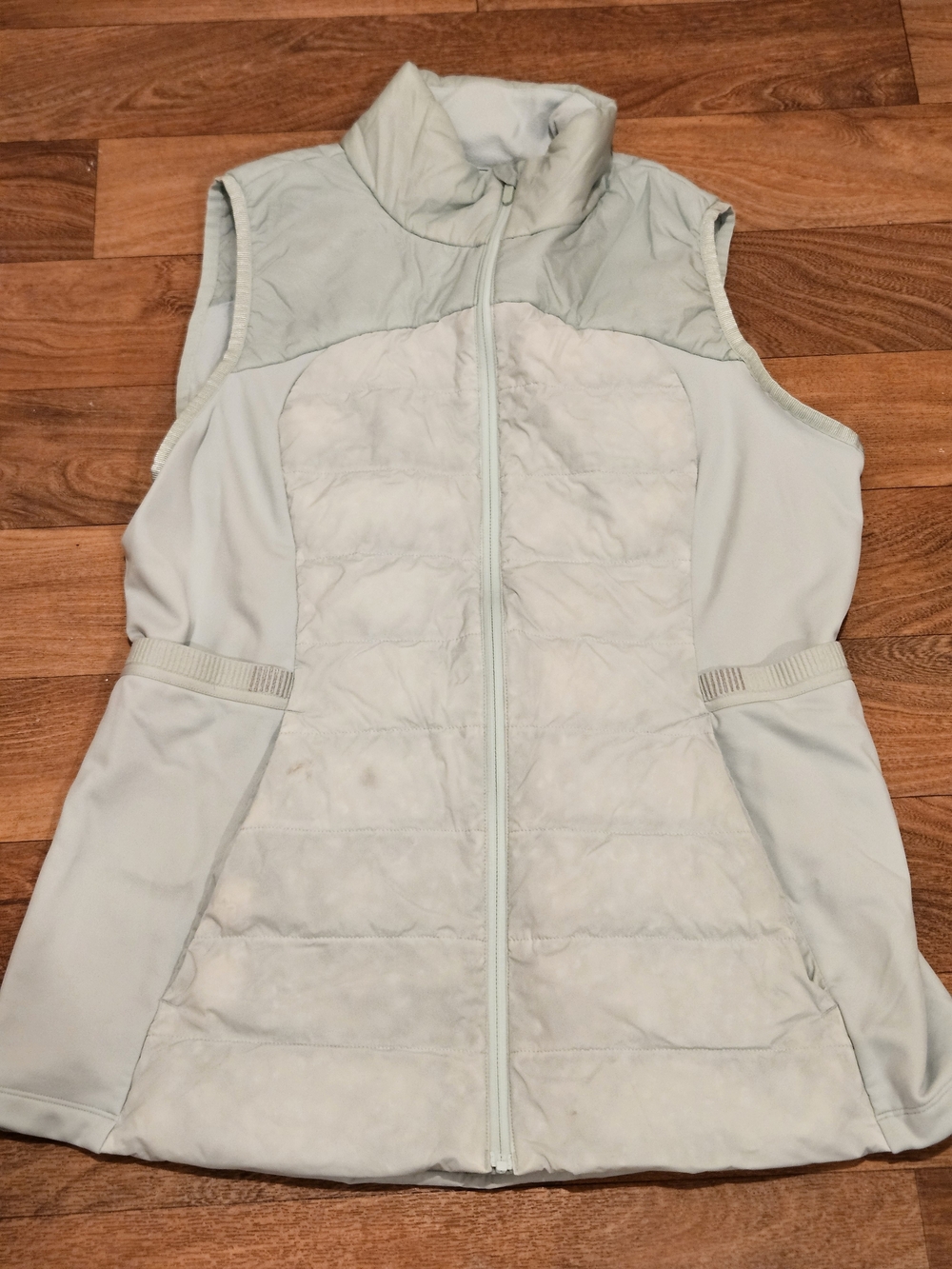Lululemon Down For It All Vest- Mint Blue Size 12 (Flaws)